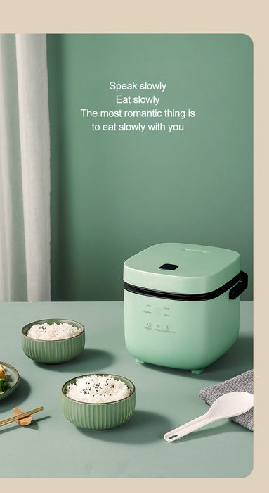 Compact Electric Rice Cooker for 1-2 People - 1.2L Automatic Kitchen Machine with Steam Cabinet