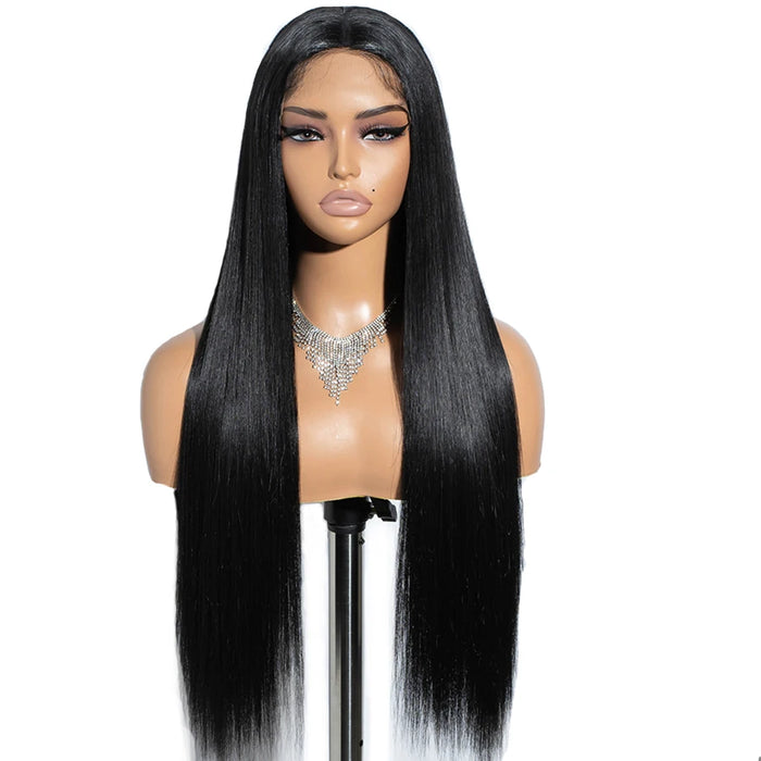 Perruque Lace Front Wig lisse lisse, cheveux naturels, 13x4, 13x6, prédécoupée, prête à l'emploi, 360, 6x4, 5x5, facile à utiliser