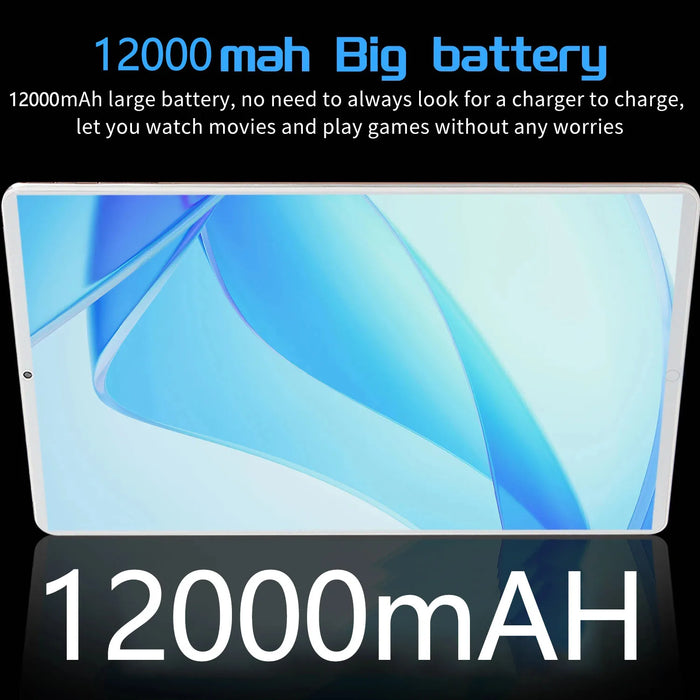 2024 5G Android 13.0 Surfplatta – 11,6-tums Retina Skärm, 16 GB RAM, 1 TB Lagring, 16 MP + 32 MP Kameror, 12000mAh Batteri, 10-kärnig Processor, Wi-Fi, Bluetooth Nätverksplatta