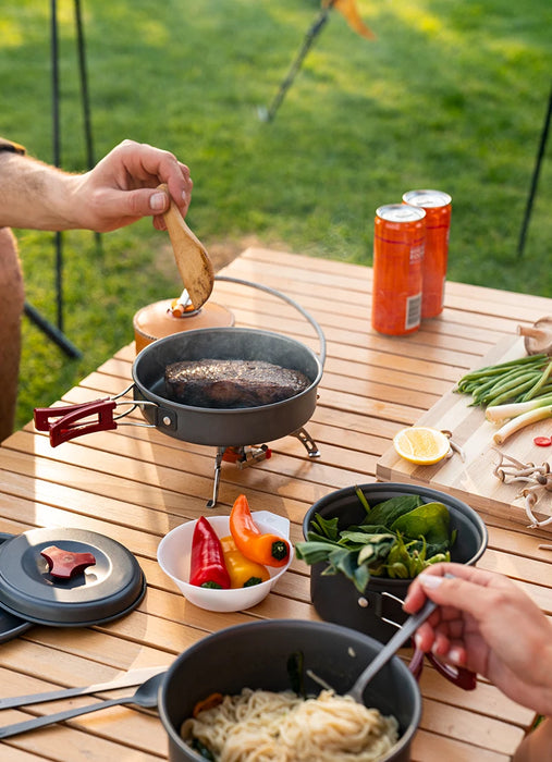 Naturehike Klappbare Campingküche mit elektronischer Zündung – kompakter Outdoor-Gaskocher für Picknicks und Tourismus