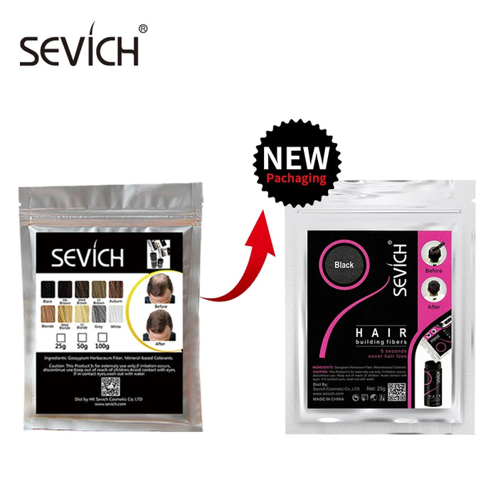 Sevich 500 g de fibra capilar - 10 colores de queratina en polvo para el crecimiento del cabello y tratamiento instantáneo de salón