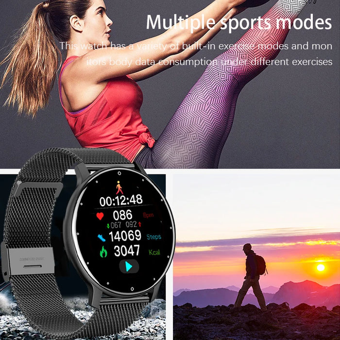 Reloj inteligente LIGE 2023 para mujer con pantalla táctil completa, reloj deportivo deportivo IP67, resistente al agua, Bluetooth para Android e iOS