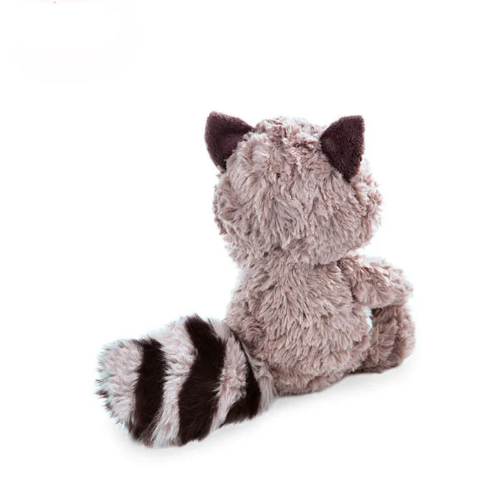 Lindo mapache de peluche gris: juguete de peluche y almohada de 25-35 cm para niños, regalo de cumpleaños perfecto