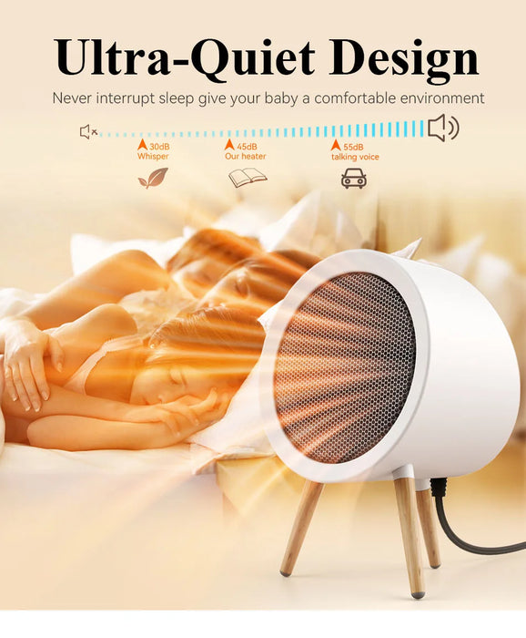 GAIATOP Chauffage électrique pour la maison – Chauffage soufflant à économie d'énergie pour chambre à coucher et bureau, portable et autonome