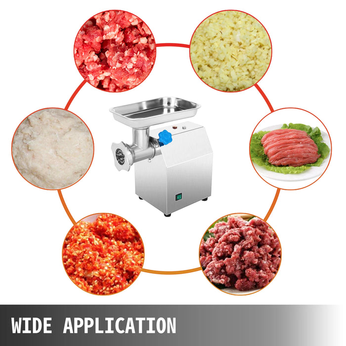 VEVOR 122Kg/H Powerful Electric Meat Grinder - Portable Meat Grinder and Sausage Maker for Home