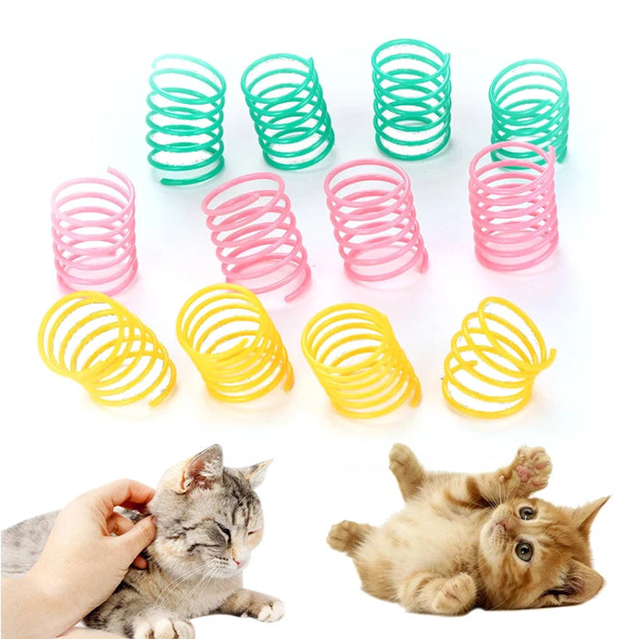 Jouets interactifs pour chaton, spirales rotatives, pulls colorés en spirale pour chats