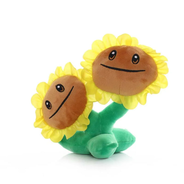 Peluches abrazables de Plants vs Zombies: girasol, masticador, melón y guisantes (13-20 cm) para niños