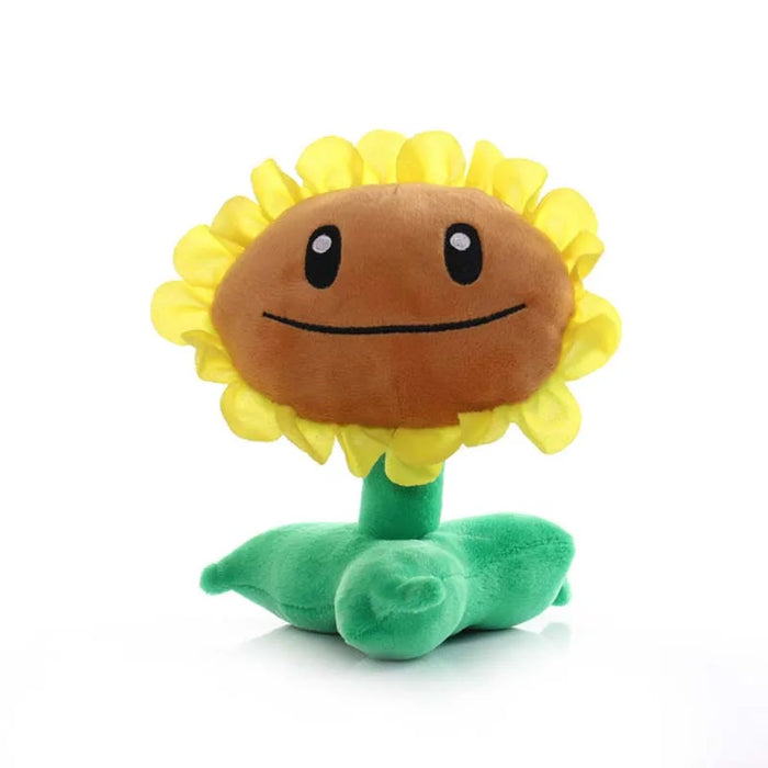 Peluches abrazables de Plants vs Zombies: girasol, masticador, melón y guisantes (13-20 cm) para niños