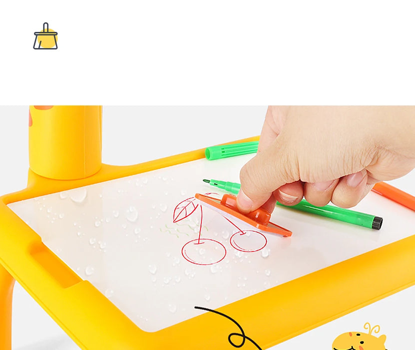 Projecteur LED et planche à dessin pour enfants – Outils de peinture créatifs pour l'éducation et l'art pour filles et garçons.