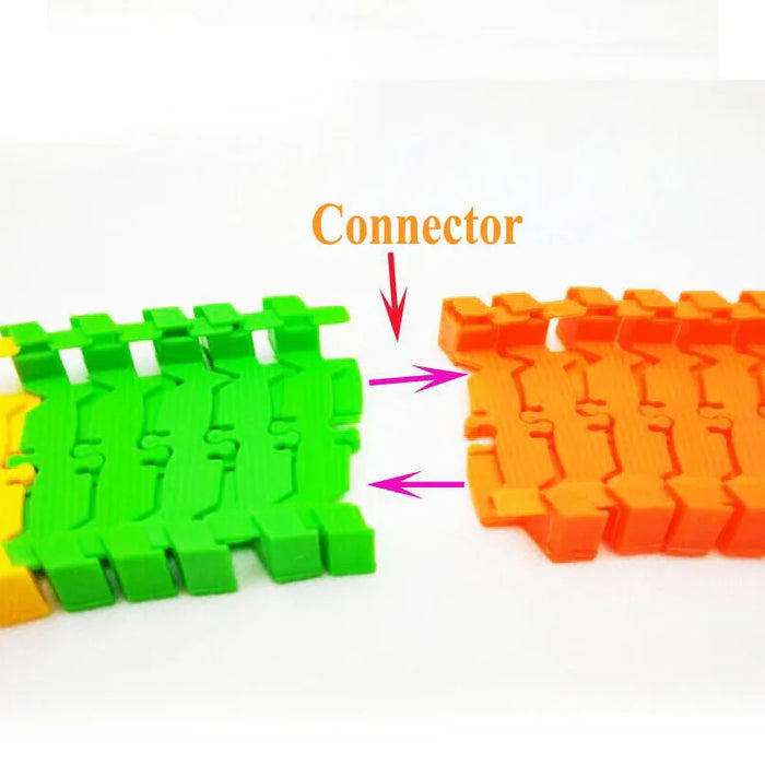 Bricolage avec carte assembler des variations de voiture de cascade ensemble de course universel piste Flexible éducatif modèle de voiture de chemin de fer Puzzle jouet pour les enfants