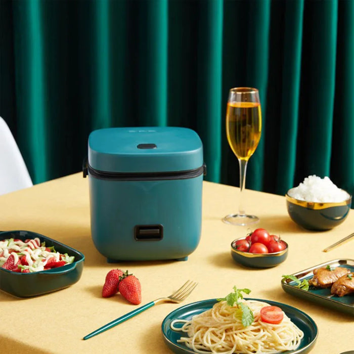 Compact Electric Rice Cooker for 1-2 People - 1.2L Automatic Kitchen Machine with Steam Cabinet