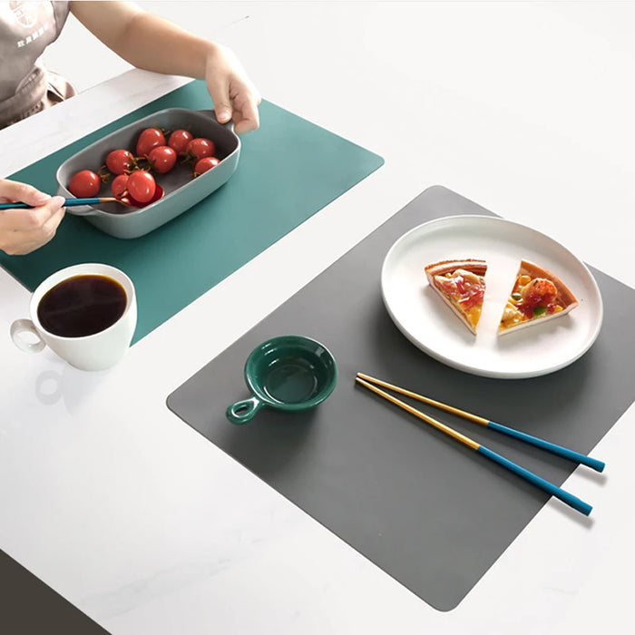 Nouveau napperon imperméable en Silicone, tapis de Table thermo-isolant, antidérapant, lavable et Durable pour la cuisine et la salle à manger