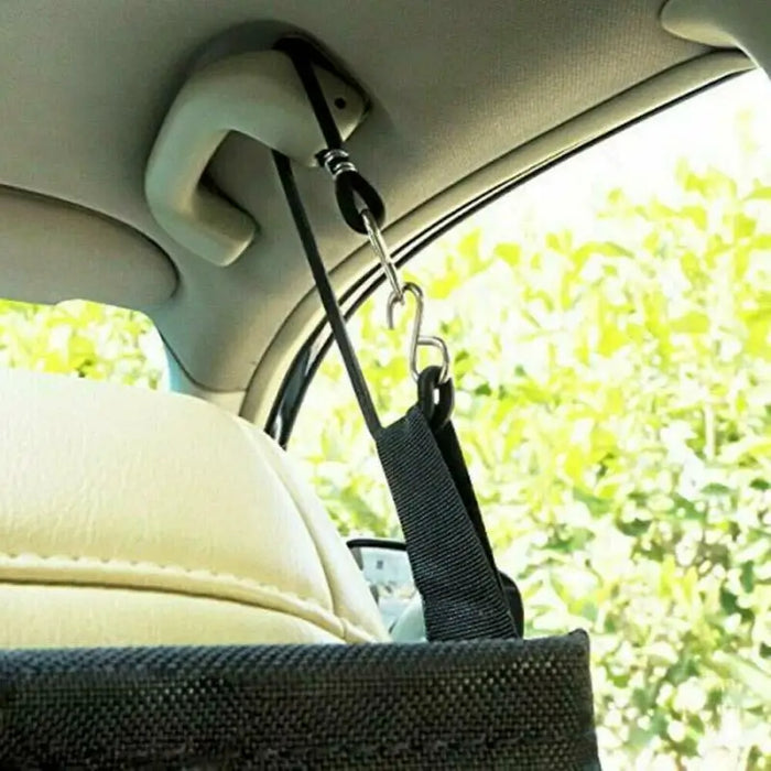 Protector de red de barrera para coche con correas de gancho para perros, valla de seguridad para viajes y anticolisión para asientos traseros