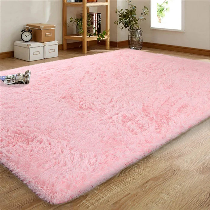 Soft and Fuzzy Children's Room Rug with Anti-Slip, Large Fuzzy Shag Mat for Modern Homes and Children's Bedrooms