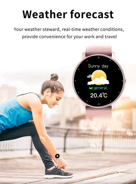 Reloj inteligente LIGE 2023 para mujer con pantalla táctil completa, reloj deportivo deportivo IP67, resistente al agua, Bluetooth para Android e iOS