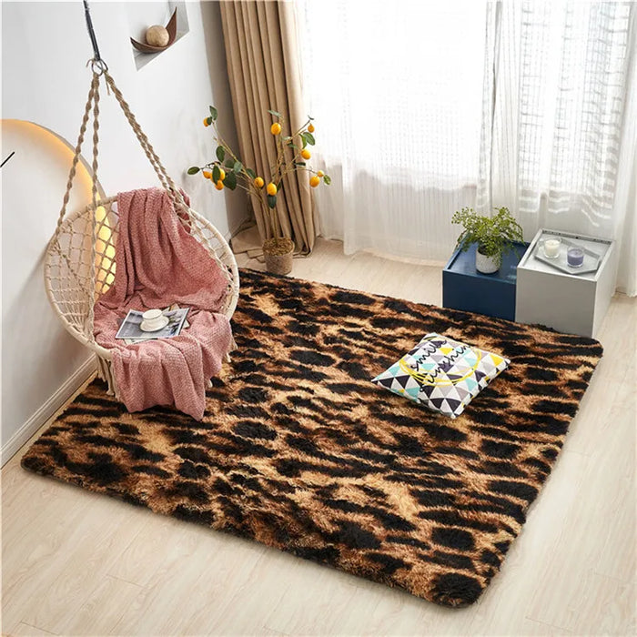 Soft and Fuzzy Children's Room Rug with Anti-Slip, Large Fuzzy Shag Mat for Modern Homes and Children's Bedrooms