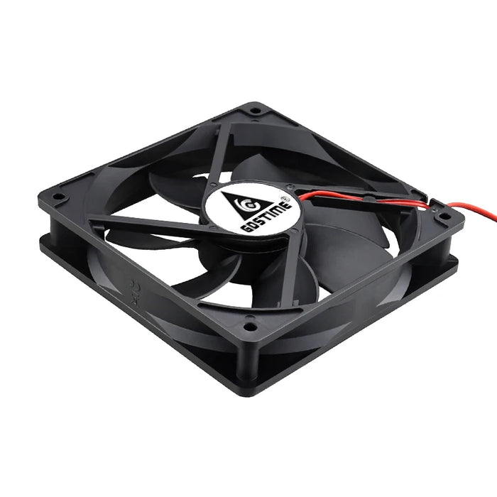 Ventilador de CPU Gdstime de 120x120x25 mm para PC - 5 V, 12 V, 24 V, 48 V con 2 pines y 3 pines - Ventilador de refrigeración CC de 120 mm para GPU portátil - Rodamiento de bolas/rodamiento de manga