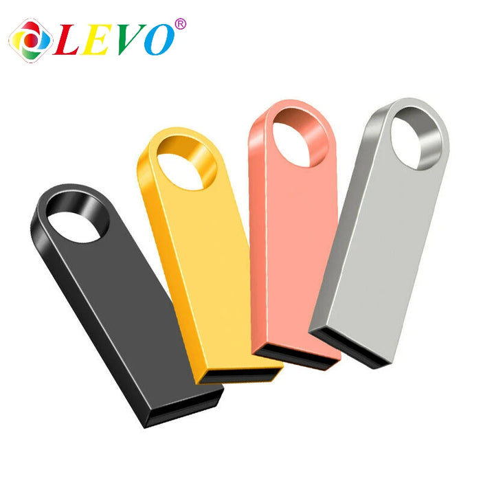 100% memoria flash USB de metal original USB2.0 8GB 16GB 32GB 64GB mini disco U de metal de alta velocidad pen drive 128GBU disco de memoria