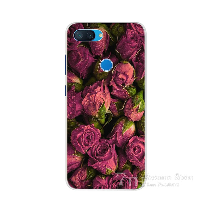 Coque de protection en silicone pour Xiaomi Mi 8 et Mi 8 Lite - Coque arrière souple avec motifs d'animaux