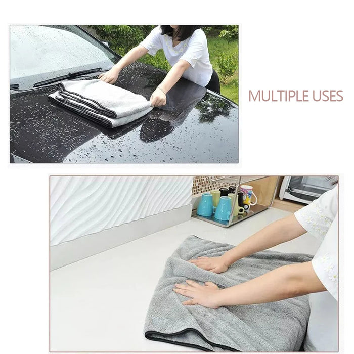 Chiffons en microfibre pour l'entretien de la voiture - Serviette de nettoyage de voiture pour un lavage détaillé et un nettoyage des vitres