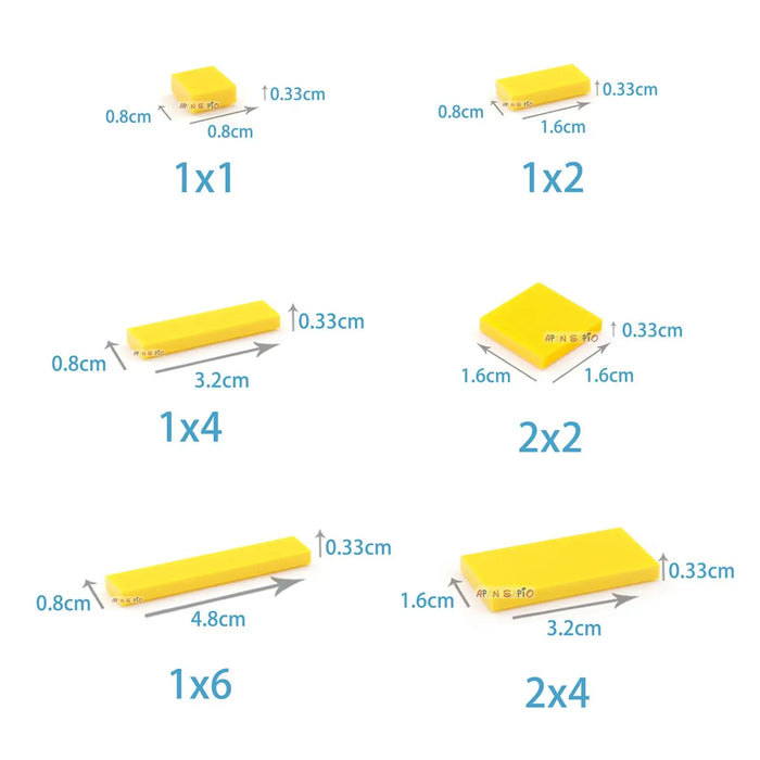 200 Stück glatte 1x3 Punkte DIY-Bausteine, dünne Figuren, Lernspielzeug für Kinder, kompatibel mit 63864 Bausteinen