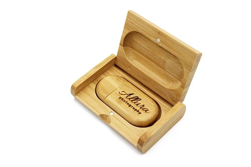 SHANDIAN Free LOGO Wooden + Box USB 2.0 Pen Drive 4GB 16GB 32GB 64GB Flash Drive Wedding Photography Gift U Disk