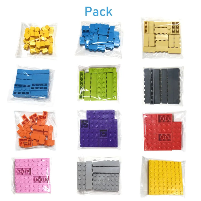 Blocs de construction pour enfants, 10 pièces, 1x16 points, figurines épaisses, taille créative et éducative, compatibles avec les jouets de marque pour enfants, 2465