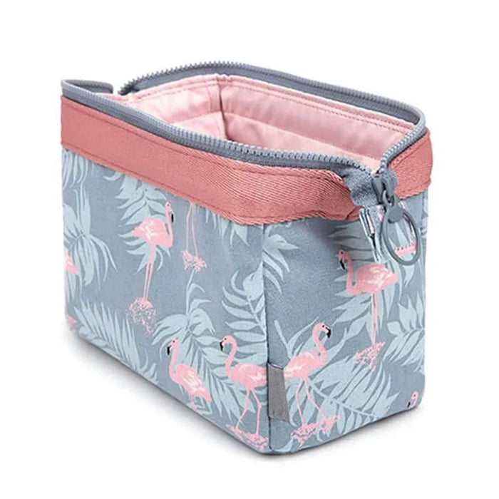 Nouvelle trousse à maquillage étanche Flamingo tendance pour femmes, trousse de voyage de maquillage et de toilette, trousse de maquillage Portable pour esthéticienne