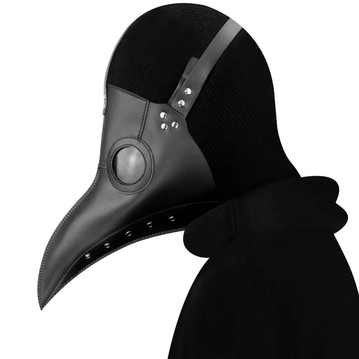 Masque de docteur en PU Steampunk Bird Plague avec long bec – Masques de cosplay rétro pour fête et carnaval – Cadeau de Noël parfait