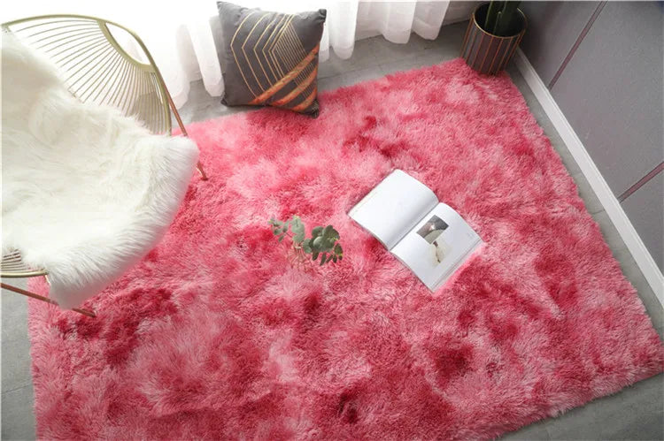 Soft and Fuzzy Children's Room Rug with Anti-Slip, Large Fuzzy Shag Mat for Modern Homes and Children's Bedrooms