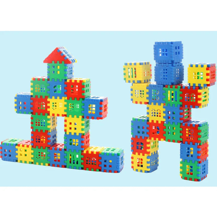 Ensemble de blocs de construction créatifs - 50 pièces pour un apprentissage et une construction imaginatifs dans la maison Baby Paradise