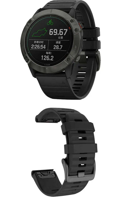 Silikon-Handschlaufe mit Schnellverschluss für Garmin Fenix ​​​​8, 7, 6, 5 Series – 20 mm, 22 mm, 26 mm Optionen