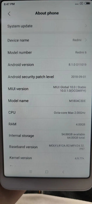 Smartphone Xiaomi Redmi 6 - Téléphone portable d'occasion avec plein écran 5,45" et reconnaissance faciale AI