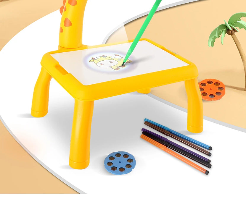 Projecteur LED et planche à dessin pour enfants – Outils de peinture créatifs pour l'éducation et l'art pour filles et garçons.