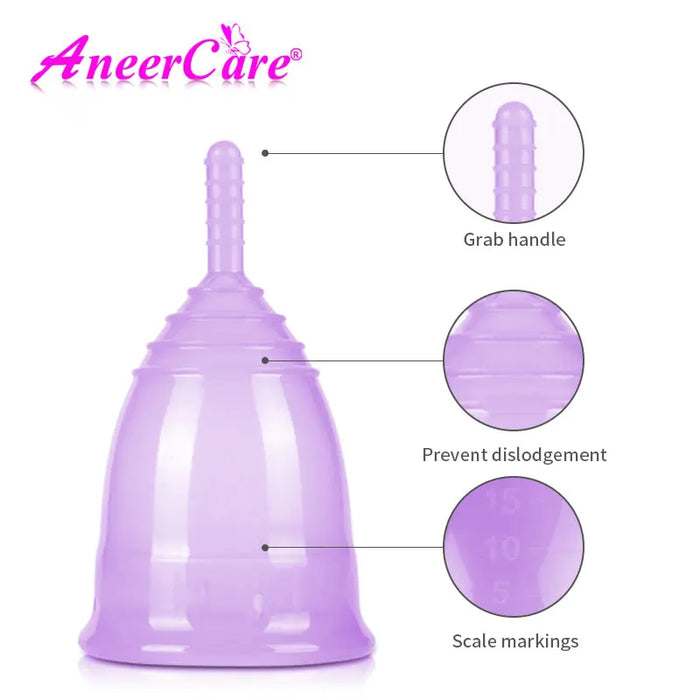 Coupe menstruelle en silicone médical pour femme - Kit de collecte hygiénique pour les menstruations et les soins personnels