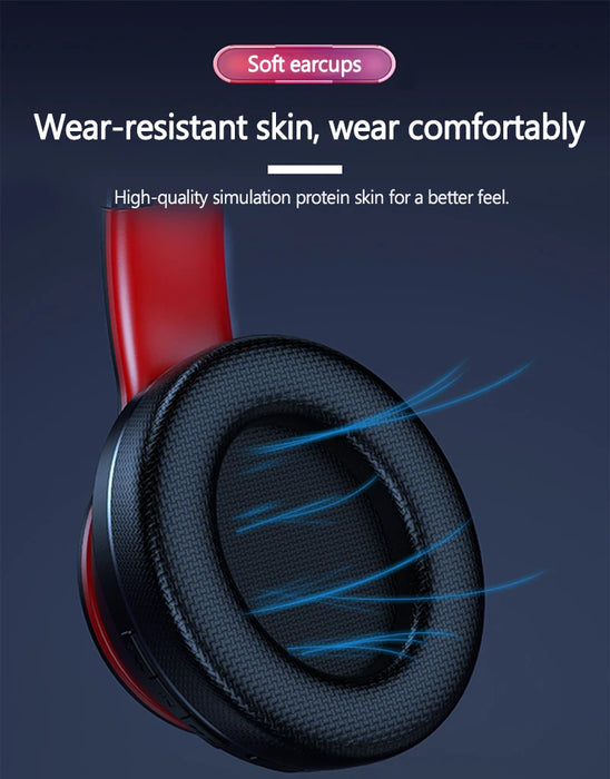 Lenovo HD200 auriculares Bluetooth sobre la oreja auriculares inalámbricos plegables con cancelación de ruido auriculares estéreo HIFI para juegos