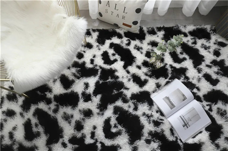 Soft and Fuzzy Children's Room Rug with Anti-Slip, Large Fuzzy Shag Mat for Modern Homes and Children's Bedrooms