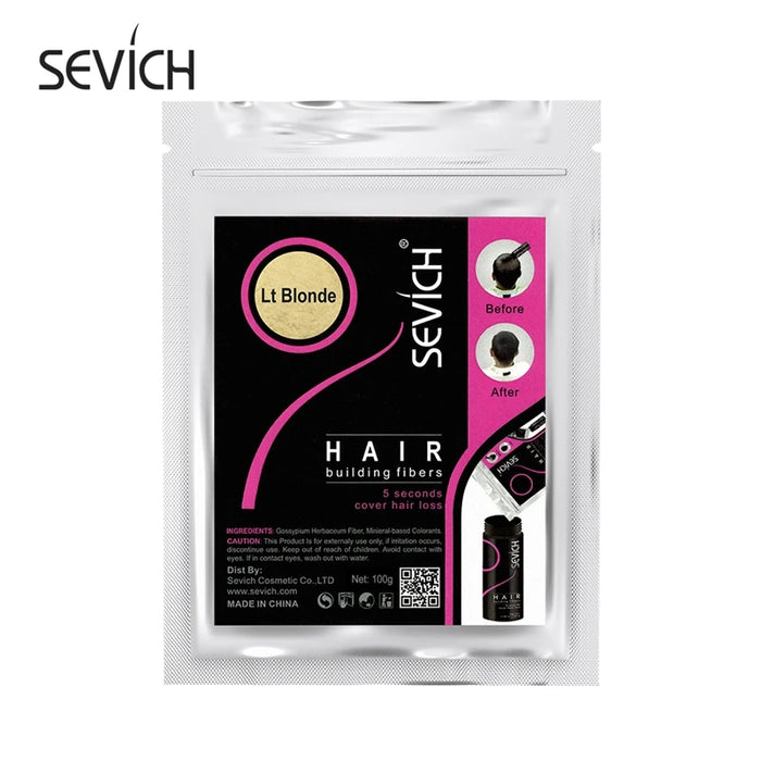 Sevich 500 g de fibra capilar - 10 colores de queratina en polvo para el crecimiento del cabello y tratamiento instantáneo de salón