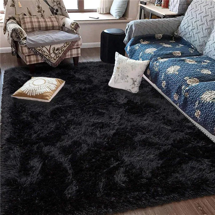 Soft and Fuzzy Children's Room Rug with Anti-Slip, Large Fuzzy Shag Mat for Modern Homes and Children's Bedrooms