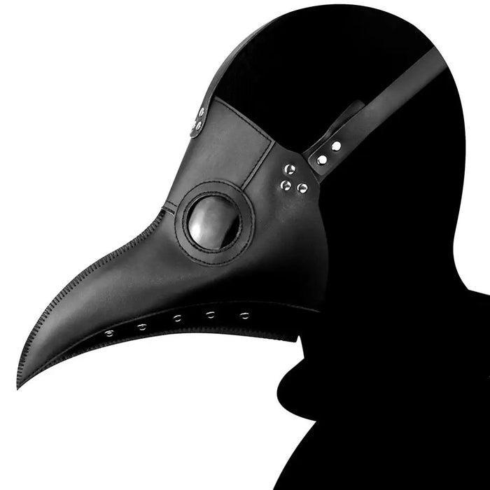 Masque de médecin de la peste des oiseaux en PU Steampunk avec long bec - Masques de cosplay rétro pour fête et carnaval, cadeaux et accessoires de Noël