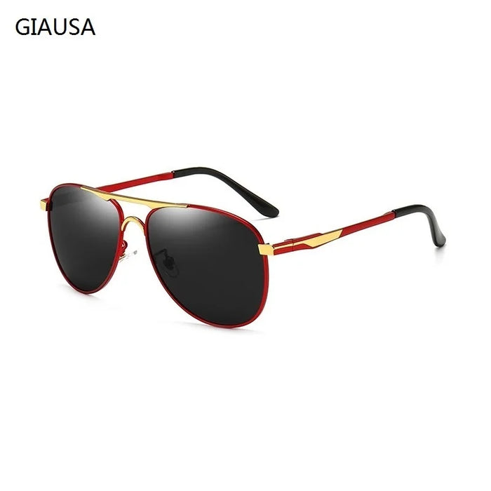 Polarisierte Luxus-Pilot-Sonnenbrille für Damen und Herren – Retro-Design für Autofahren, Angeln und Outdoor-Aktivitäten – UV400-Schutz