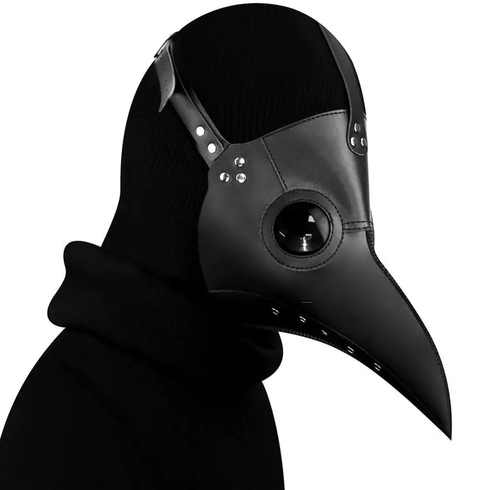 Masque de médecin de la peste des oiseaux en PU Steampunk avec long bec - Masques de cosplay rétro pour fête et carnaval, cadeaux et accessoires de Noël