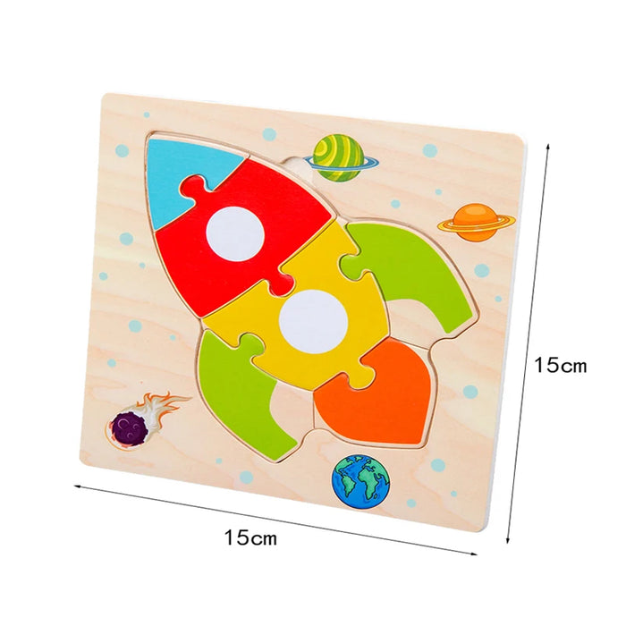 Puzzle 3D en bois pour enfants, formes Tangram, carte éducative, animaux, jouets intelligents, cadeau pour enfants