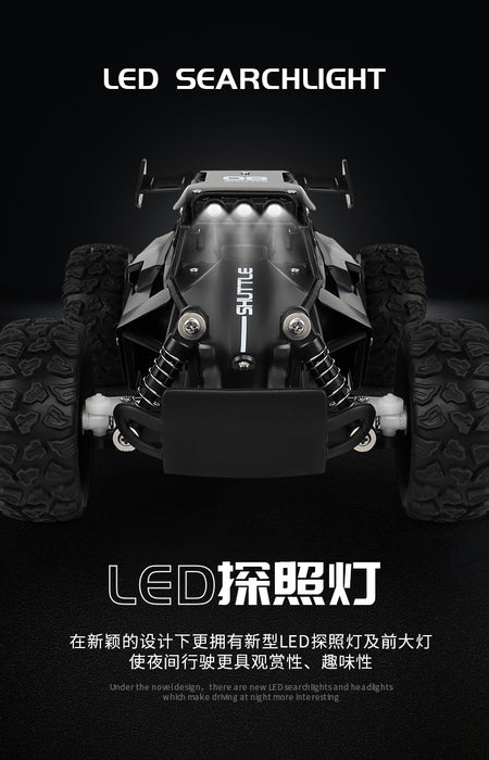 Nouvelle voiture RC 1:16 2WD avec lumière LED 2.4G 20 KM/H haute vitesse tout-terrain escalade télécommande voiture jouet cadeaux pour garçons filles enfants