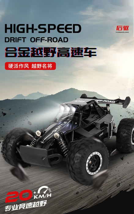 Nouvelle voiture RC 1:16 2WD avec lumière LED 2.4G 20 KM/H haute vitesse tout-terrain escalade télécommande voiture jouet cadeaux pour garçons filles enfants