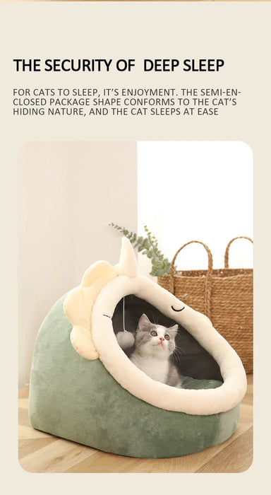 Cojín para gatos, cesta suave y cálida para mascotas, tumbonas acogedoras para gatitos, cojín, tienda para mascotas para perros pequeños, cama lavable para gatos para invierno