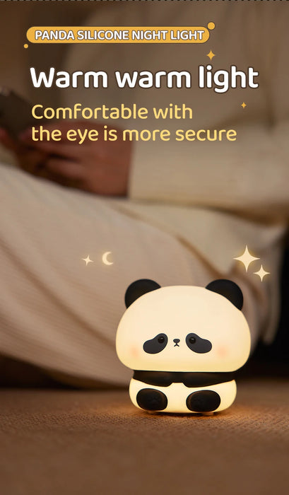 Cozy Panda Nachtlampe – Stilvolle LED-Beleuchtung für Kinder- und Schlafzimmer