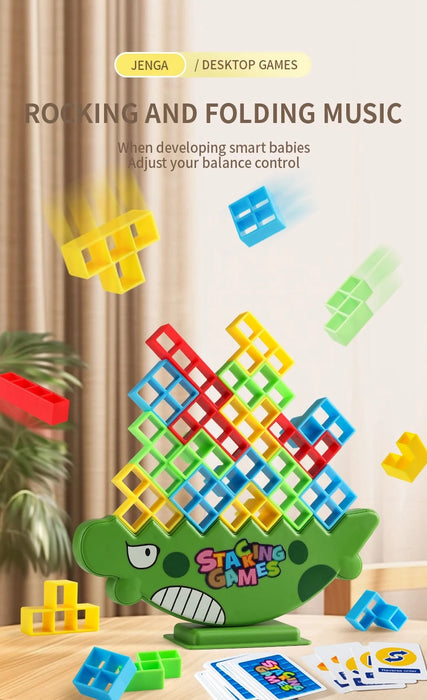 Bloques apilables calientes, juego de equilibrio Tetra Tower, bloques de construcción, tablero de rompecabezas, ensamblaje de ladrillos, juguetes educativos para niños