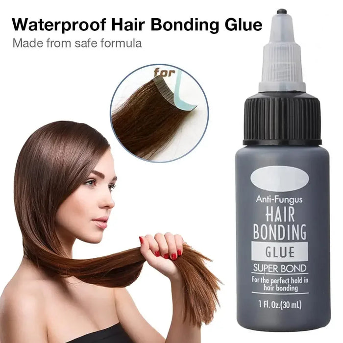 Colle pour tissage de cheveux imperméable à forte tenue pour extensions de cheveux et perruques professionnelles