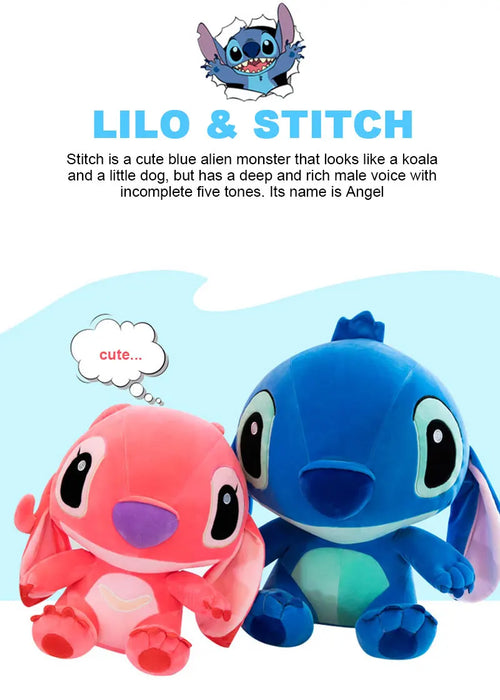 Peluche Lilo & Stitch de 60 cm - Perfecto para niños y coleccionistas